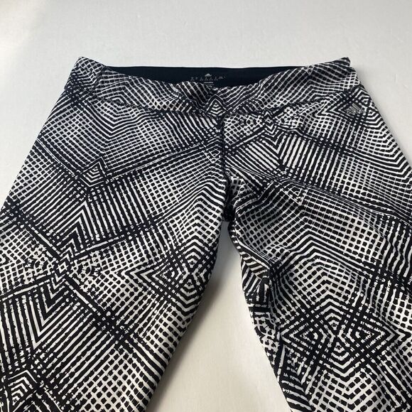 ADIDAS Women's Black/White Stripe Stretch Athletic Track Leggings Size XL Used - Picture 11 of 14